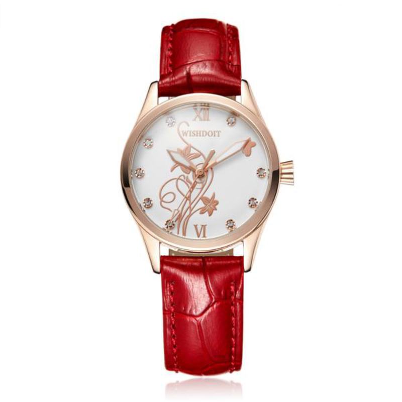 Moda Damski Zegarek Kwarcowy Cyfry Rzymskie Kwiatowy Zegarek Na Rękę Z Żelazną Wieżą