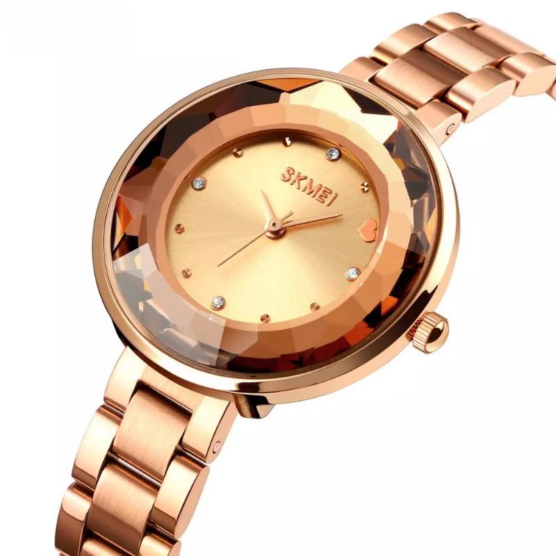 Moda Damskie Watch Trójwymiarowe Lustro Do Cięcia Proste Małe Tarcze Lady Quartz Watch