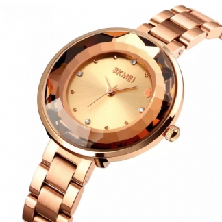 Moda Damskie Watch Trójwymiarowe Lustro Do Cięcia Proste Małe Tarcze Lady Quartz Watch