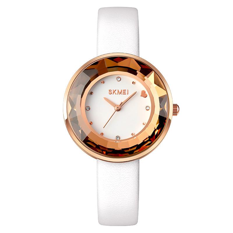 Moda Damskie Watch Trójwymiarowe Lustro Do Cięcia Proste Małe Tarcze Lady Quartz Watch