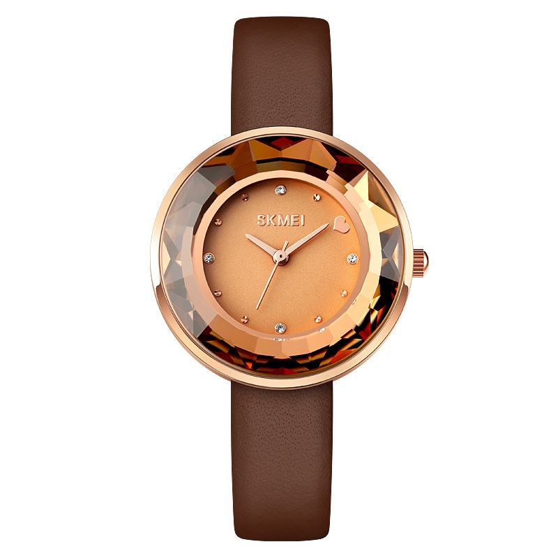 Moda Damskie Watch Trójwymiarowe Lustro Do Cięcia Proste Małe Tarcze Lady Quartz Watch