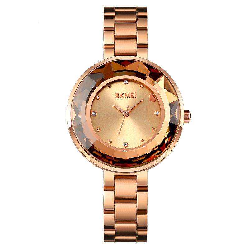 Moda Damskie Watch Trójwymiarowe Lustro Do Cięcia Proste Małe Tarcze Lady Quartz Watch