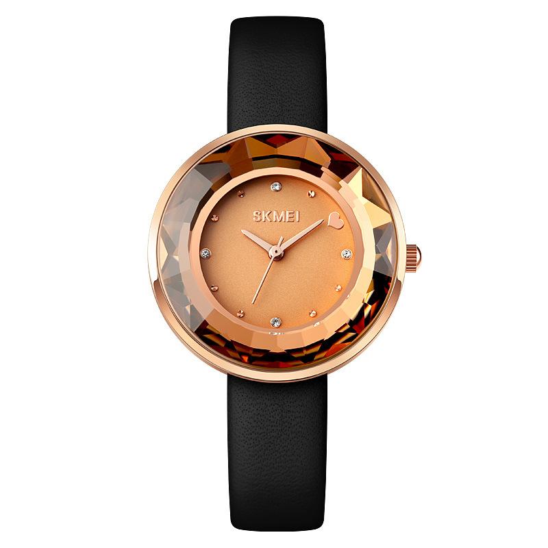 Moda Damskie Watch Trójwymiarowe Lustro Do Cięcia Proste Małe Tarcze Lady Quartz Watch