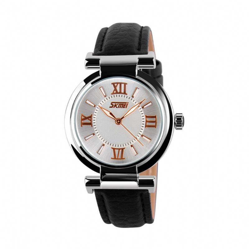 Moda Damskie Watch Wodoodporny Skórzany Pasek Casual Quartz Watch