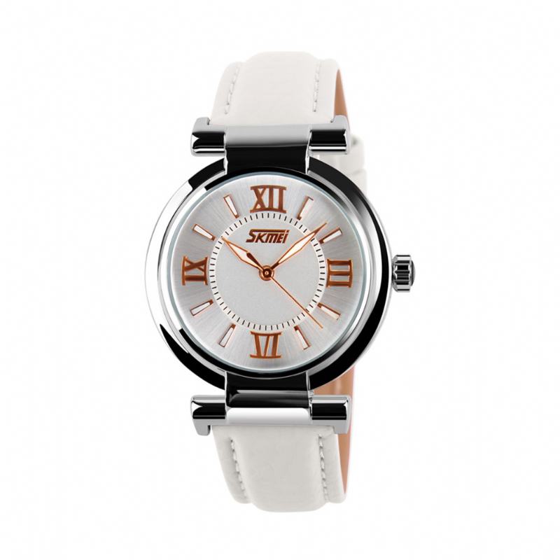 Moda Damskie Watch Wodoodporny Skórzany Pasek Casual Quartz Watch