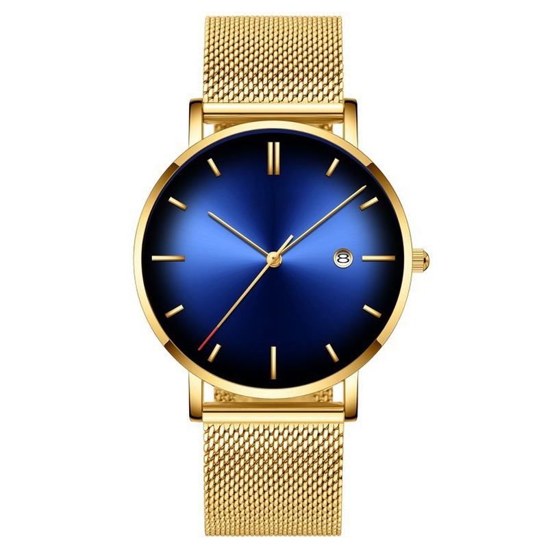 Moda Dorywczo Biznes Gradient Color Wielofunkcyjny Pasek Z Siatki Kwarcowej