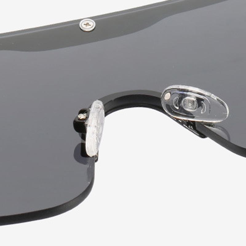 Moda Jednoczęściowe Okulary Przeciwsłoneczne Z Metalową Ramką