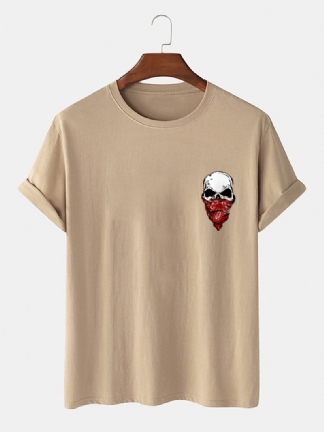 Moda Męska 100% Bawełna Rysunek Cartoon Casual T-shirty