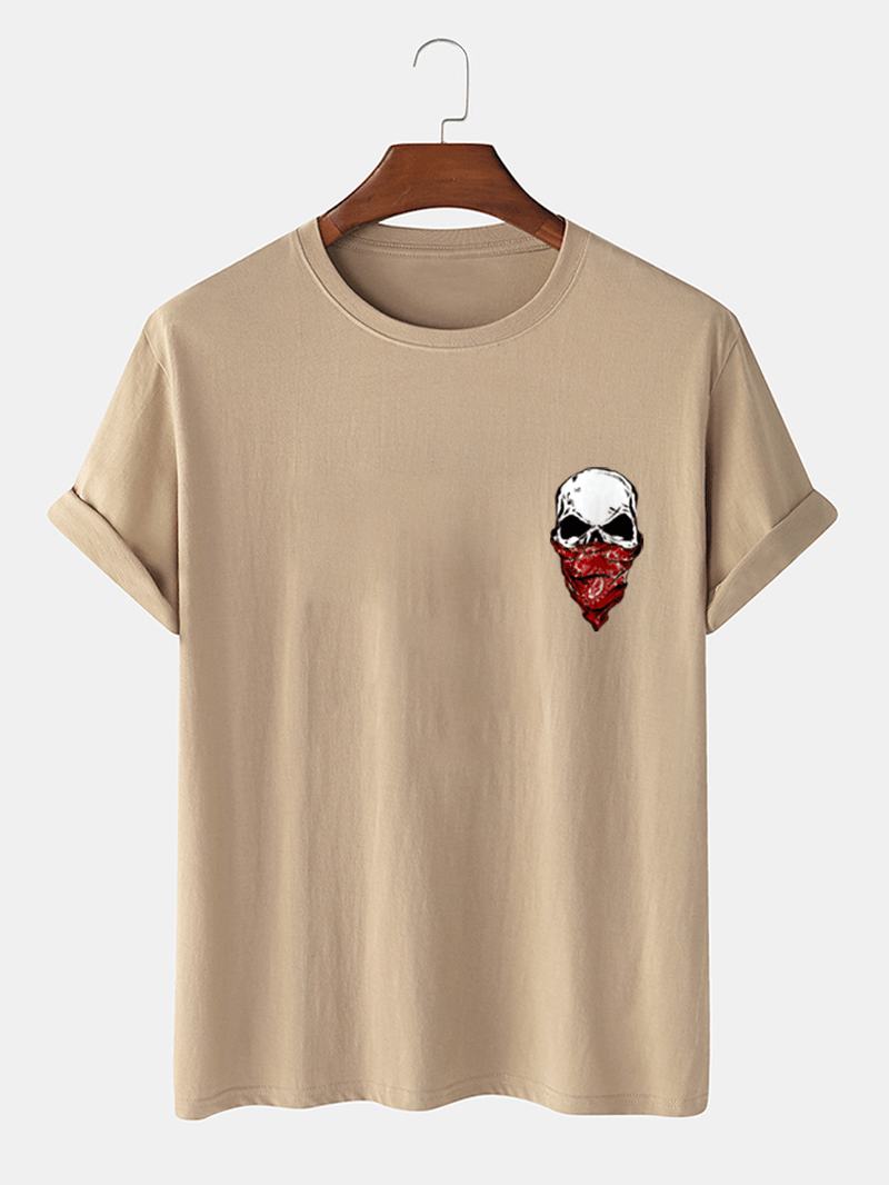 Moda Męska 100% Bawełna Rysunek Cartoon Casual T-shirty