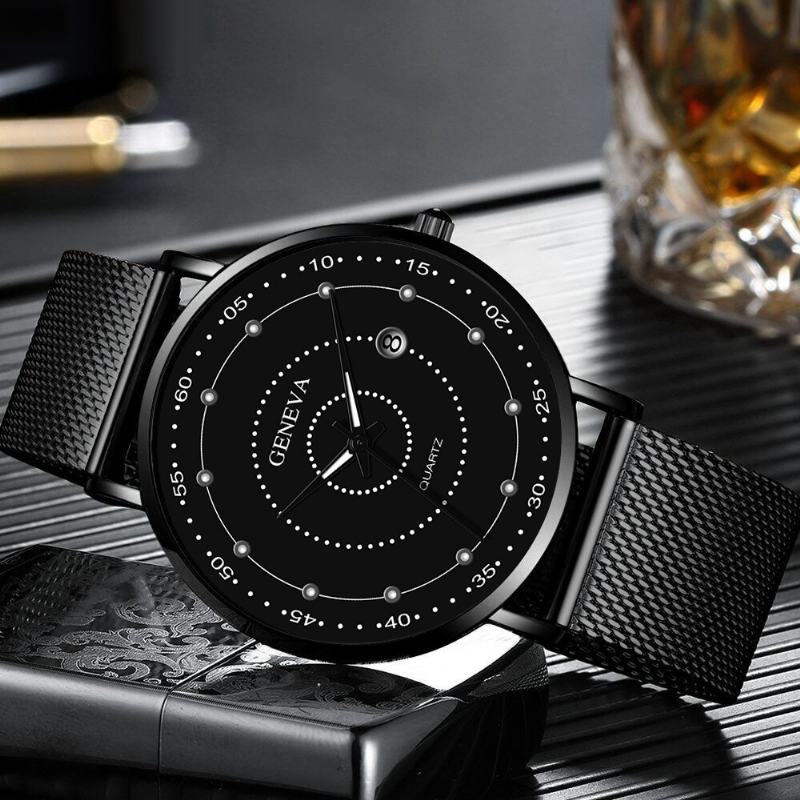 Moda Męska Zegarek Biznesowy Zdobiony Wskaźnik Luminous Quartz Watch