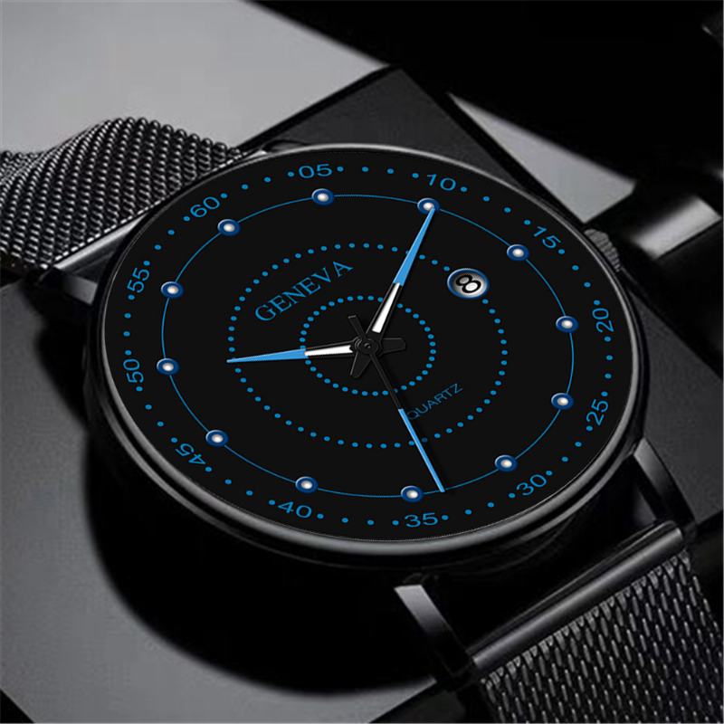 Moda Męska Zegarek Biznesowy Zdobiony Wskaźnik Luminous Quartz Watch