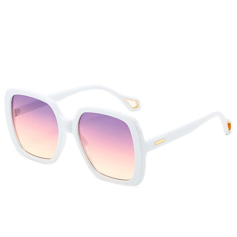 Moda Square Frame Retro Damskie Okulary Przeciwsłoneczne