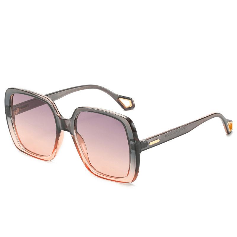 Moda Square Frame Retro Damskie Okulary Przeciwsłoneczne