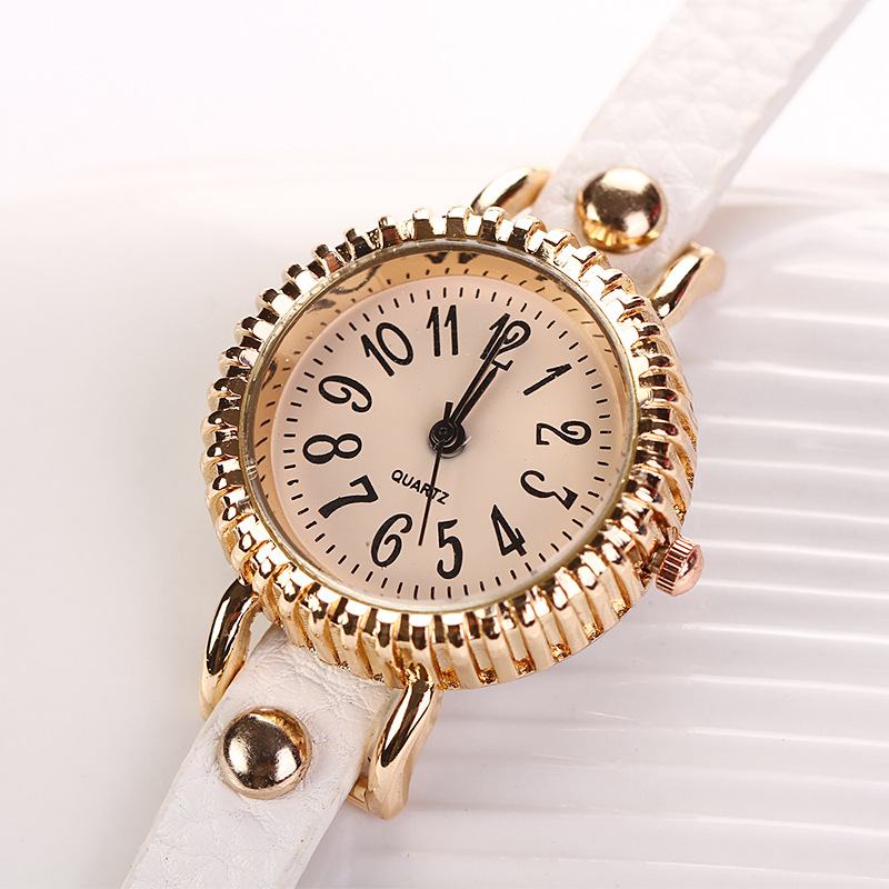 Moda Three Pearl Damskie Watch Ladies Dress Watch Bransoletka Zegarek Kwarcowy