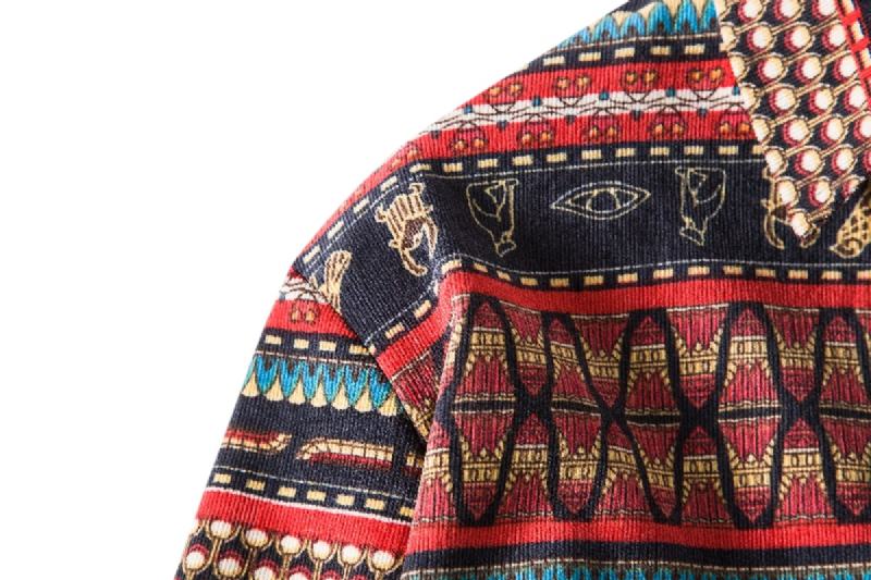 Moda W Stylu Etnicznym Luźna Koszula W Dużych Rozmiarach