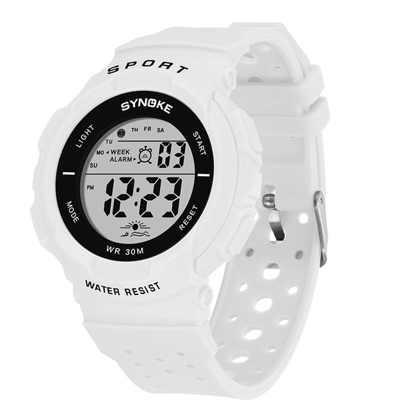 Moda Watch 3atm Wodoodporny El Light Wielofunkcyjny Kolorowy Sportowy Zegarek Cyfrowy Led