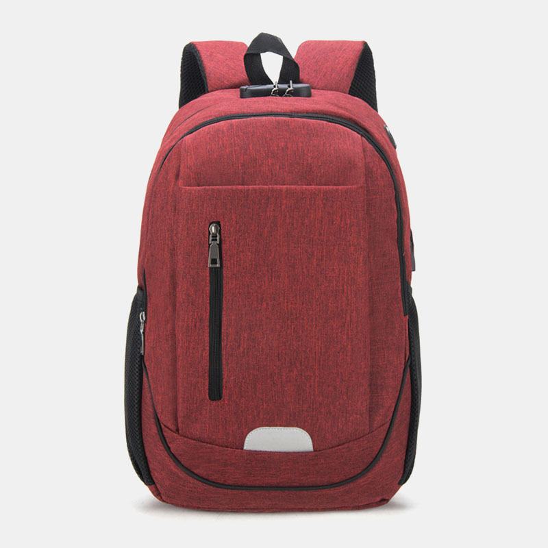 Moda Wodoodporny Plecak O Dużej Pojemności Torba Podróżna Torba Szkolna Z Portem Ładowania Usb