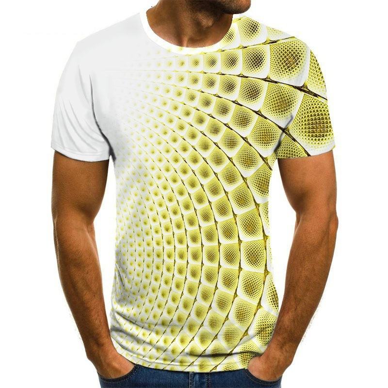 Modna Moda Nowość Wielokolorowa Koszulka Z Nadrukiem Graficznym 3d Męska Niestandardowa Odzież Uliczna Casual Wear