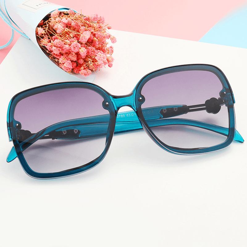 Modne Damskie Okulary Przeciwsłoneczne Z Dużymi Oprawkami Anty Uv400