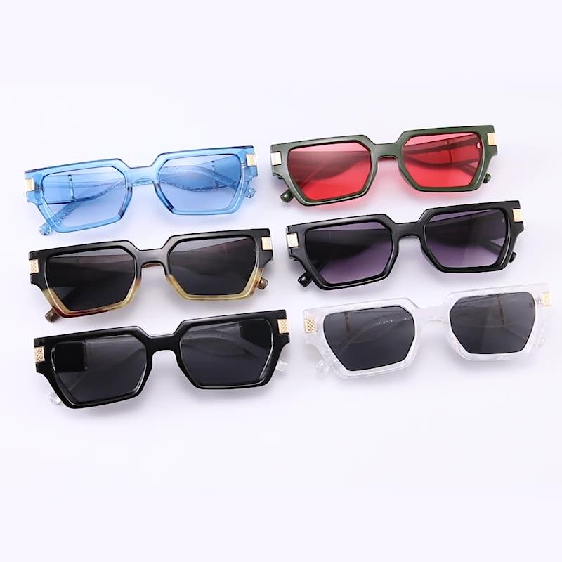 Modne Jednokolorowe Kwadratowe Okulary Przeciwsłoneczne Dla Mężczyzn