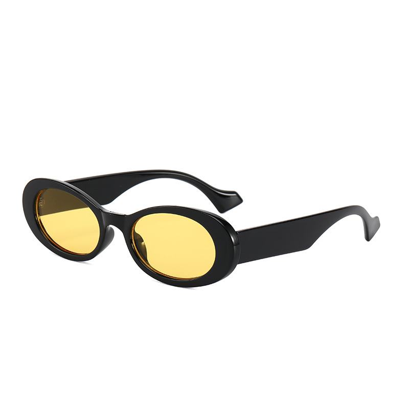 Modne Owalne Okulary Przeciwsłoneczne Kolorowe Żelowe Okulary Przeciwsłoneczne