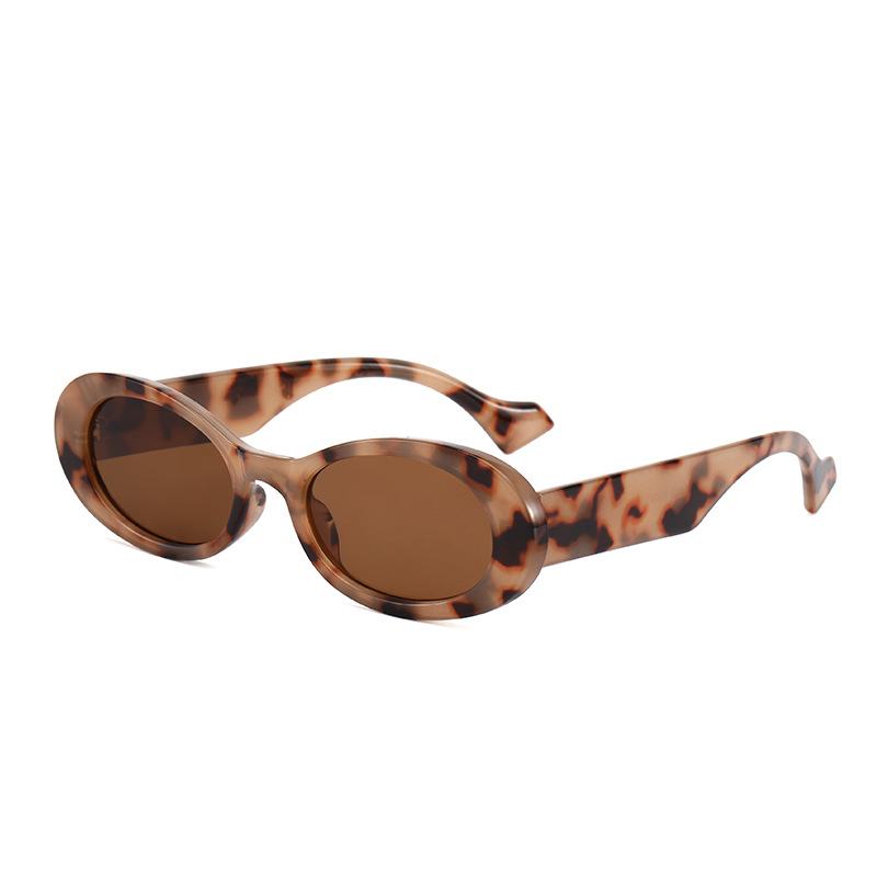 Modne Owalne Okulary Przeciwsłoneczne Kolorowe Żelowe Okulary Przeciwsłoneczne