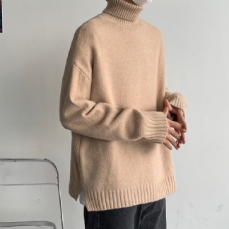Modny Sweter Z Golfem Luźny