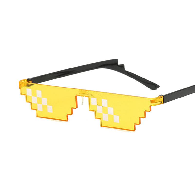 Mosaic Pixel Okulary Przeciwsłoneczne Anime Peryferyjny Kostium Parodii