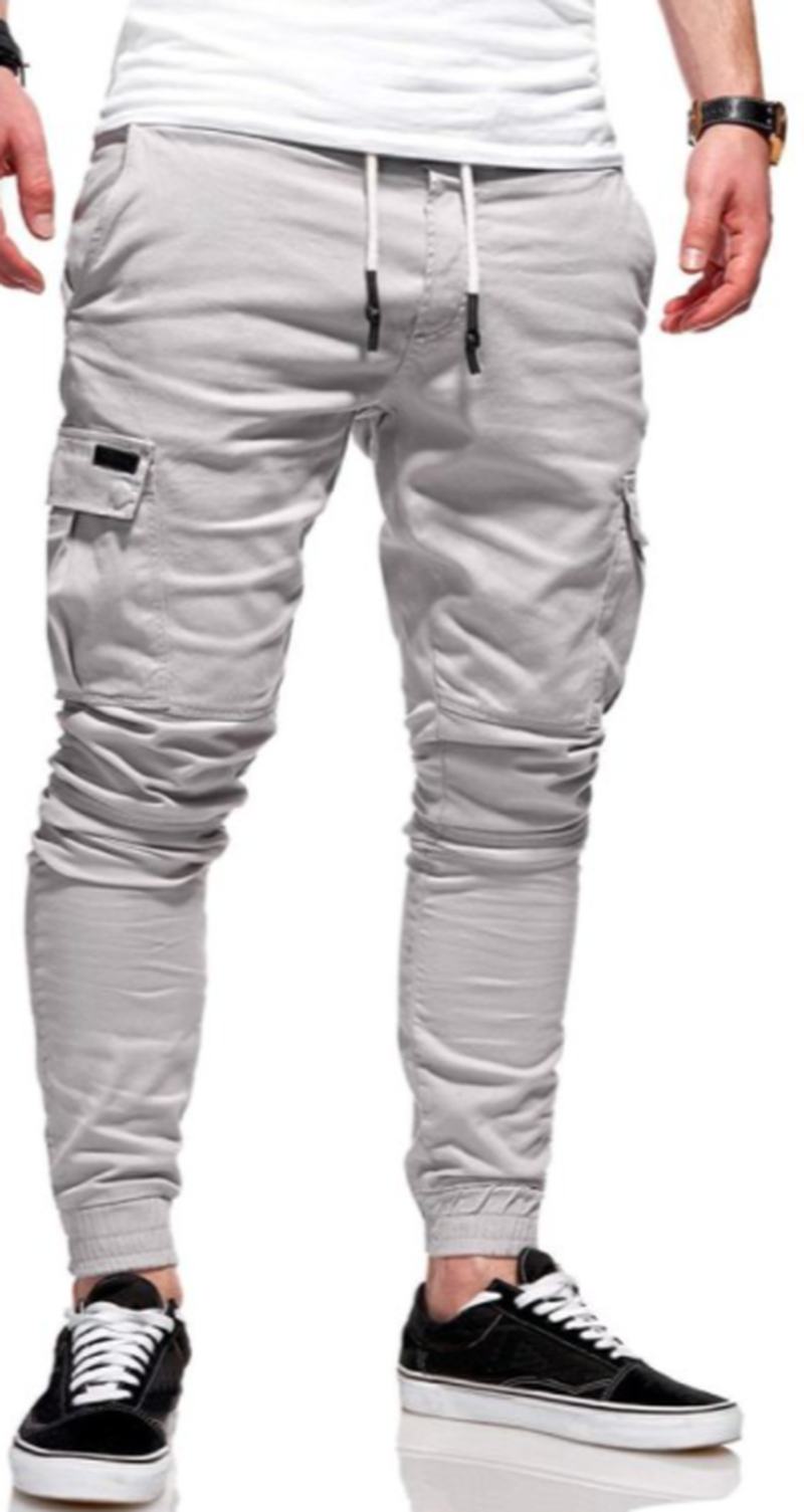 Muscle Brothers Sports Pants Męskie Kombinezony Casual Fitness Slim Elastic Feet