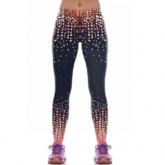 New Arrival Damskie Legginsy Spodnie Sportowe Starry Sky 3d Spot Printed Mujer Compression Legg Pants