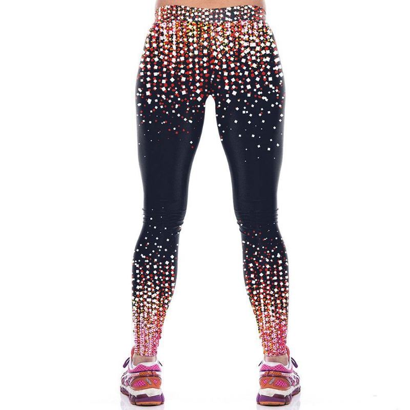 New Arrival Damskie Legginsy Spodnie Sportowe Starry Sky 3d Spot Printed Mujer Compression Legg Pants