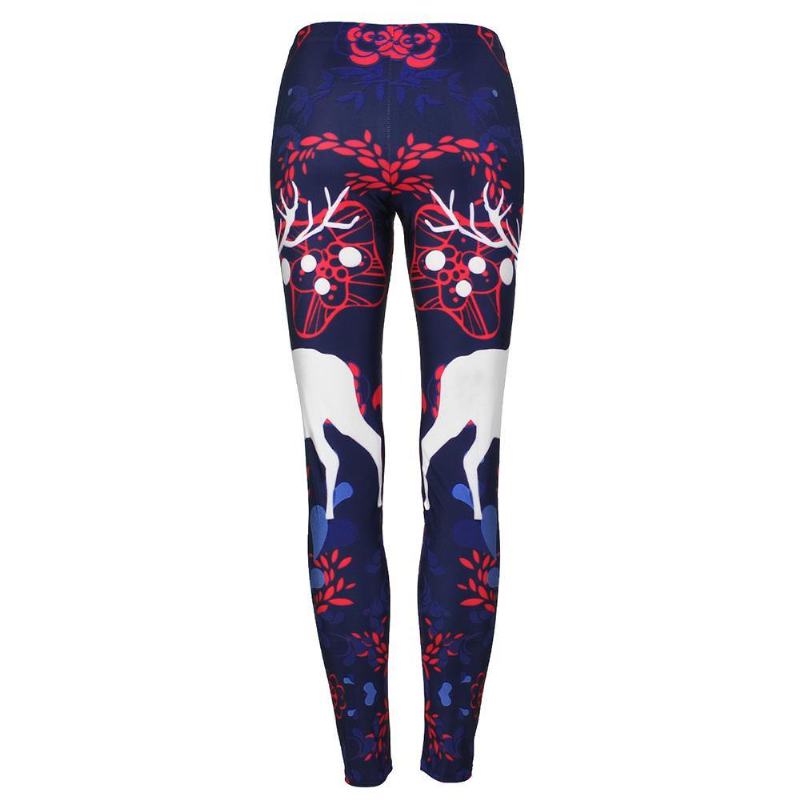 New Arrival Legginsy Damskie Jelenie Sika Nadruk Cyfrowy Animal Fitness Legg Szczupła Elastyczna Legginsy Treningowe Plus Size