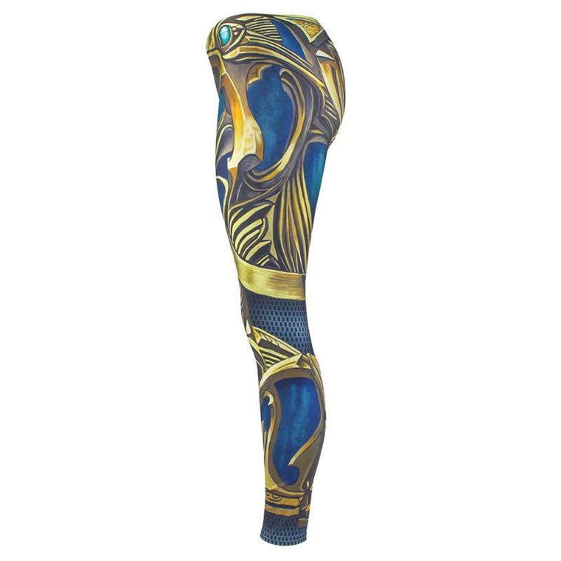 New Arrival Legginsy Damskie Zbroja Nadruk Cyfrowy Szafirowe Metalowe Plus Rozmiar Fitness Legg Spodnie Treningowe Legging