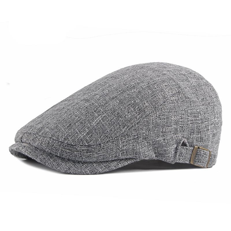 New Style Hat Brytyjski Retro Bawełniany I Lniany Beret Casual