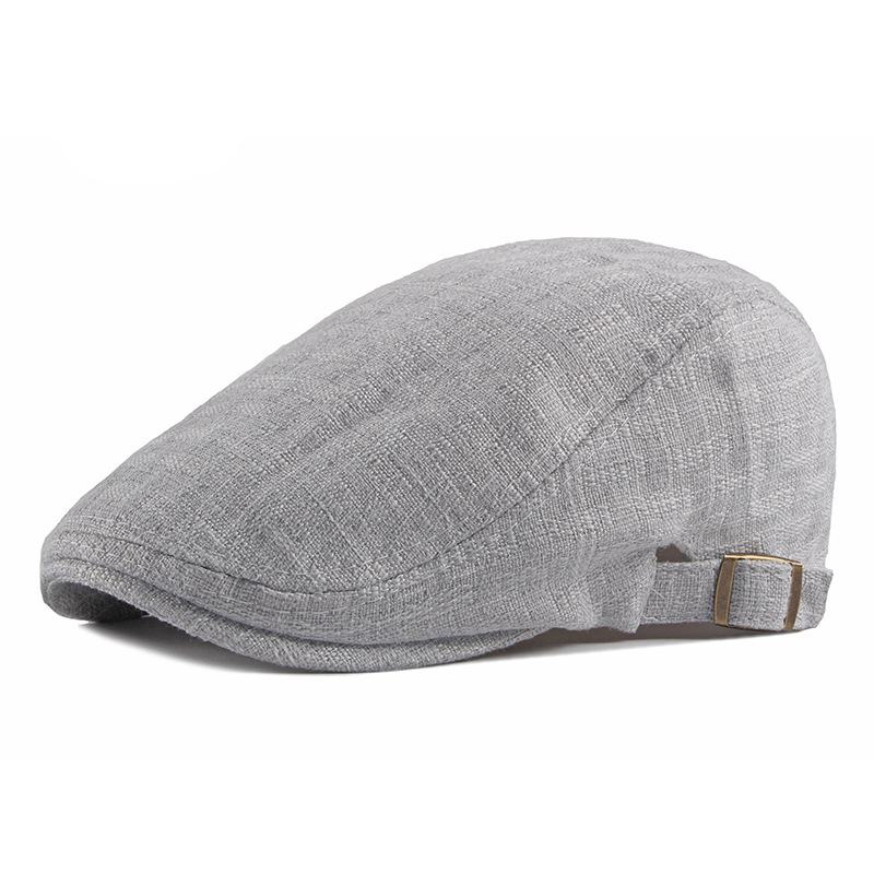 New Style Hat Brytyjski Retro Bawełniany I Lniany Beret Casual