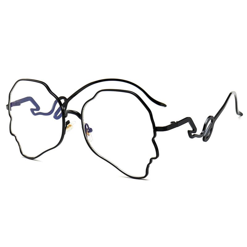 Nieregularne Okulary Przeciwsłoneczne Dla Kobiet Osobowość Design Kształt Twarzy