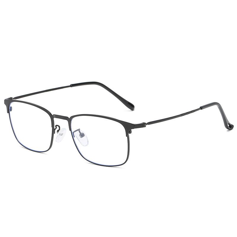 Nowe Anty-niebieskie Okulary Męskie Biznesowe Okulary Płaskie Z Półoprawkami