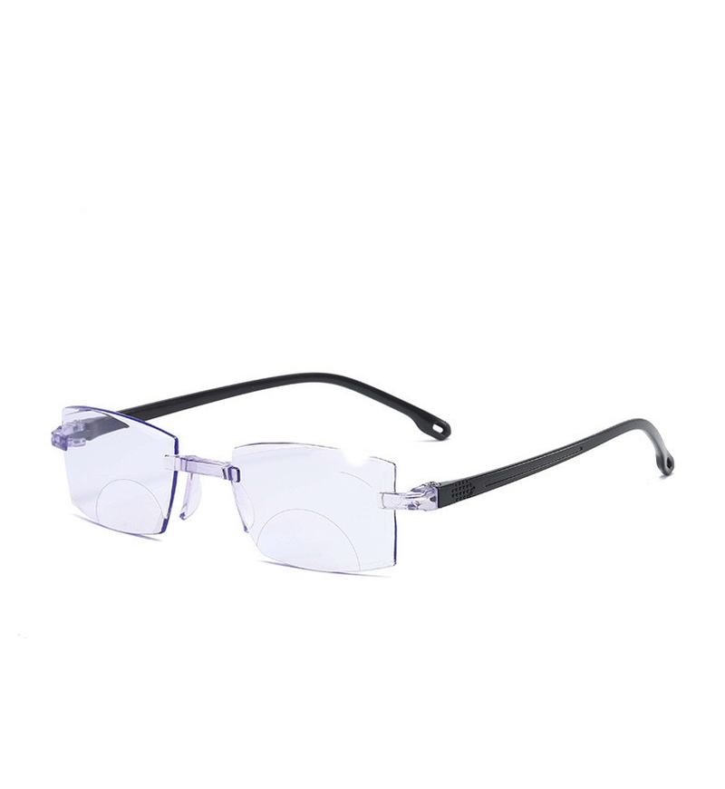 Nowe Bezramowe Okulary Do CZytania Z Diamentową Krawędzią Moda Anti-blue Light