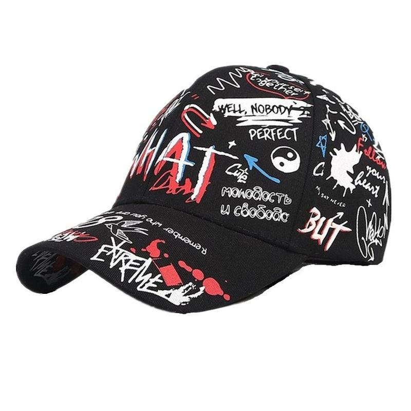 Nowe Co Graffiti CZapka Z Daszkiem Hip-hopowa CZapka Z Daszkiem Lato Podróży CZapki Z Daszkiem Mężczyźni Kobiety Outdoor Sports CZapki Na Co Dzień CZapki Typu Snapback Gorr