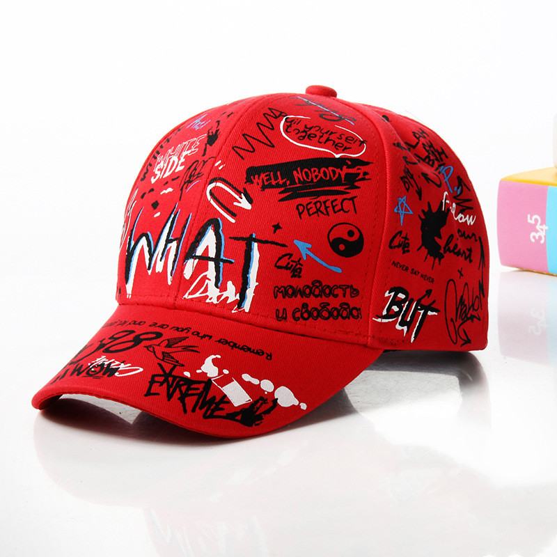 Nowe Co Graffiti CZapka Z Daszkiem Hip-hopowa CZapka Z Daszkiem Lato Podróży CZapki Z Daszkiem Mężczyźni Kobiety Outdoor Sports CZapki Na Co Dzień CZapki Typu Snapback Gorr