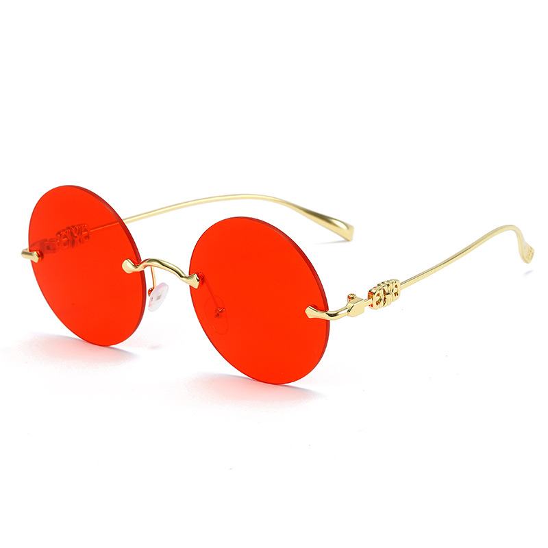 Nowe Modne CZerwone Okulary W Kolorze Gradientu