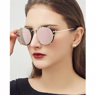 Nowe Nieprecyzyjne Płaskie Metalowe Okulary Przeciwsłoneczne