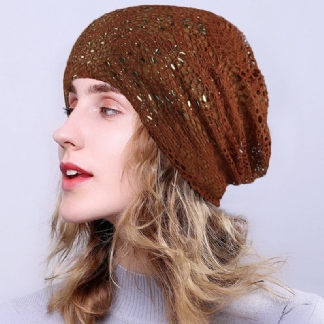 Nowy Knitting Cutout Beanie Hat Oddychające CZapki