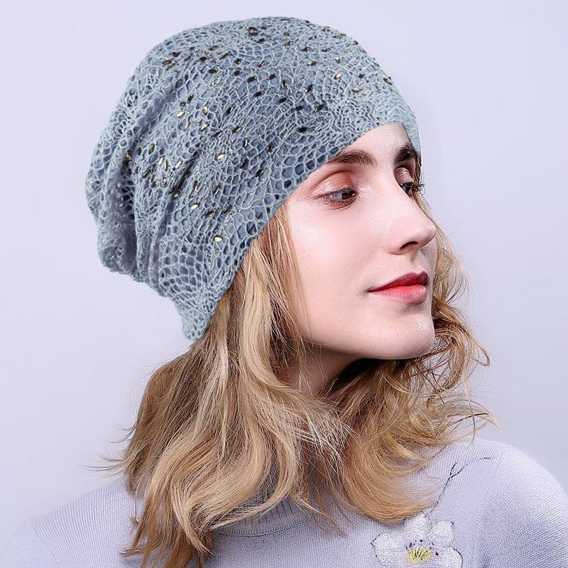 Nowy Knitting Cutout Beanie Hat Oddychające CZapki
