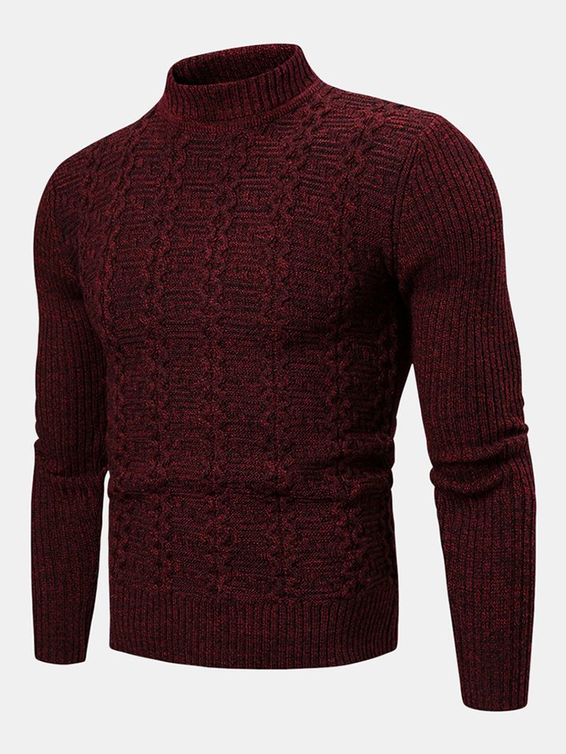 Nowy Trend W Modzie Męskiej Skręcone Swetry Z Długimi Rękawami