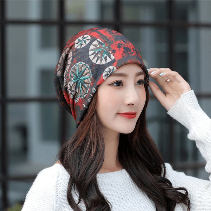 Oddychająca CZapka Z Nadrukiem Chemo CZapka Turban Outdoor Cap