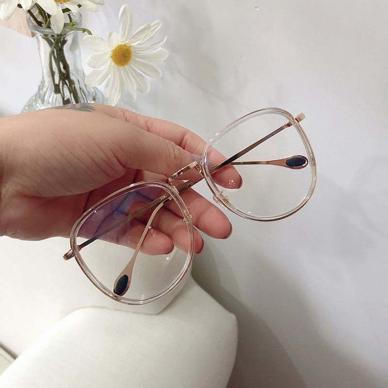 Okulary Damskie W Stylu Vintage Oprawki Optyczne Duże Fałszywe Okulary Okulary