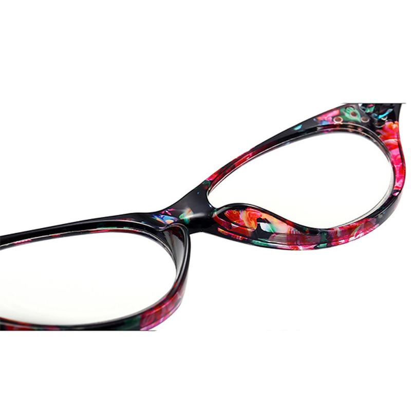 Okulary Do CZytania Dla Kobiet Kot Eye Flower
