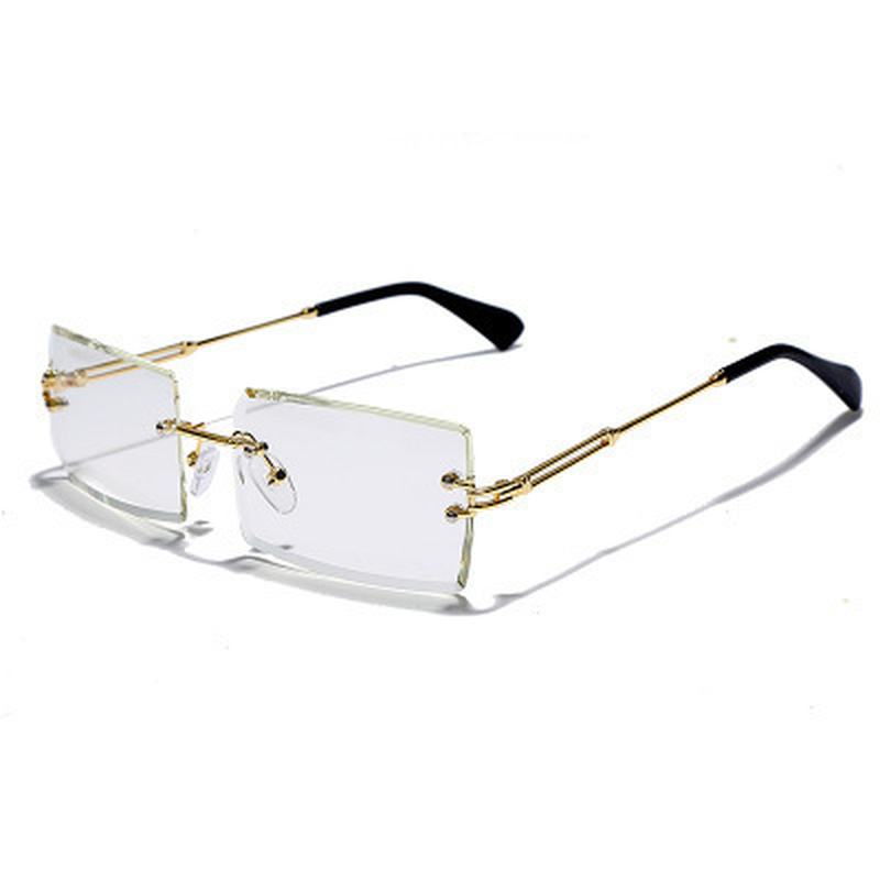Okulary Przeciwsłoneczne Bez Oprawek Diamond Cut-edge Okulary Przeciwsłoneczne Square Square
