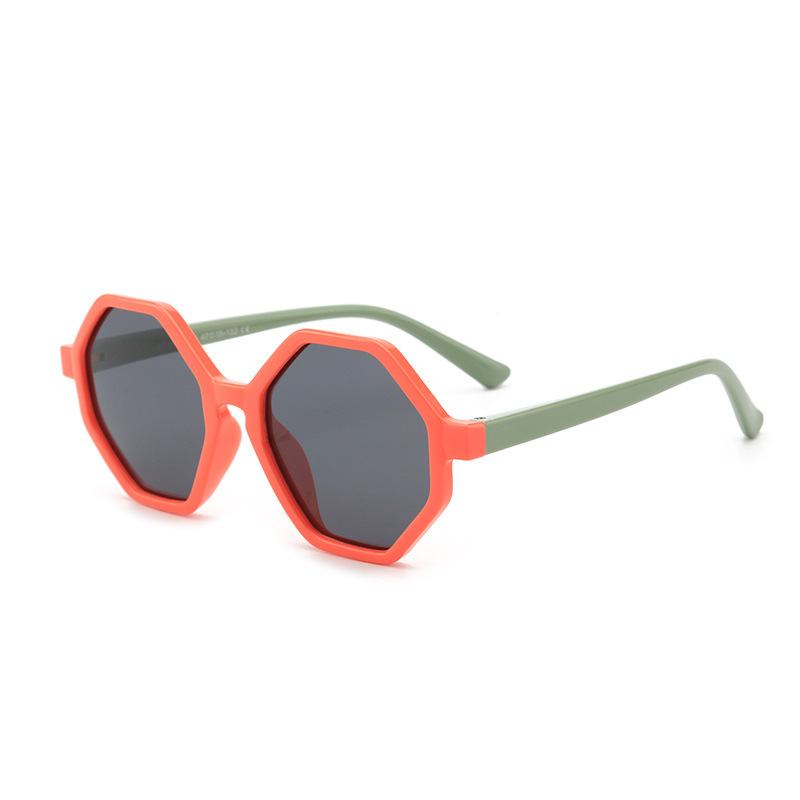 Okulary Przeciwsłoneczne Dla Dzieci Polygon Proste Silikonowe Okulary W Kolorze Cukierków